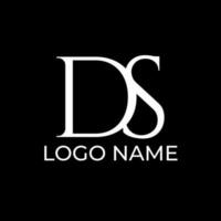 ds iniziale logo design vettore