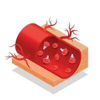 isometrico nanotecnologie concetto vettore