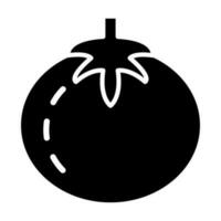 pomodoro glifo icona design vettore