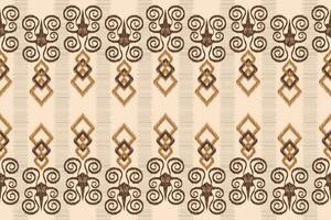 etnico ikat tessuto modello geometrico stile.africano ikat ricamo etnico orientale modello motivi Marrone crema sfondo. astratto,vettore,illustrazione.texture,abbigliamento,scraf,decorazione,tappeto,seta. vettore