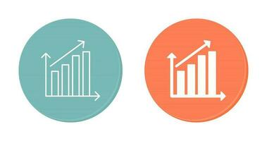 crescente statistica vettore icona