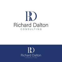 Richard dalton consulenza vettore logo design. r e d logotipo. rd iniziali logo modello.