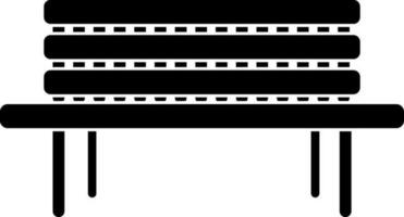 panchina icona per seduta concetto nel glifo stile. vettore