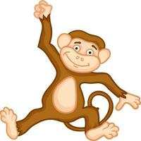 cartone animato personaggio di scimmia. vettore