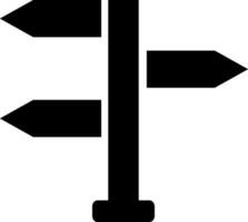 illustrazione di strada cartello icona nel piatto stile. vettore