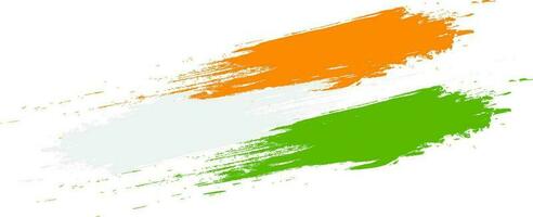 spazzola ictus illustrazione di indiano bandiera colore. vettore