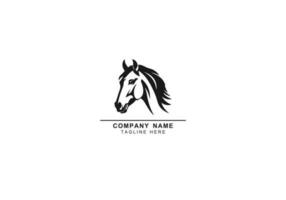 cavallo viso logo vettore icona emblema modello portafortuna simbolo per attività commerciale o camicia design. vettore Vintage ▾ design elemento.