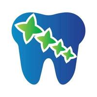 dente logo design modello con stelle vettore