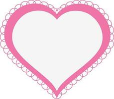 telaio creativo di rosa cuore forma. vettore