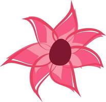 creativo fiore isolato nel rosa colore. vettore