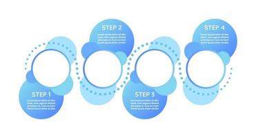 modello di infografica vettoriale di progressione didattica