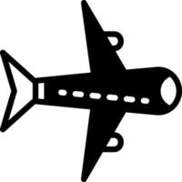 solido icona per aereo vettore