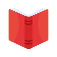icona di educazione aperta del libro di testo della biblioteca vettore