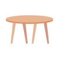icona isolata di mobili da tavolo in legno vettore