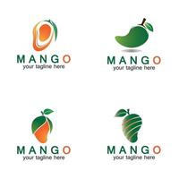 illustrazione vettoriale di mango frutto logo