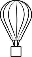 illustrazione di ictus stile di paracadute icona. vettore