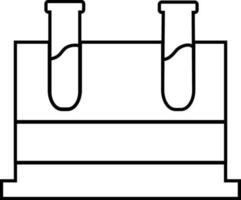 piatto stile illustrazione di test tubi. vettore