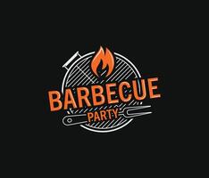 fuoco, arrosto, Casa, cucchiaio, forchetta, fiamma, barbecue, barbecue, griglia logo vettori, semplice, minimo logo vettore