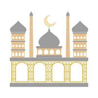 moschea tempio arabo vettore