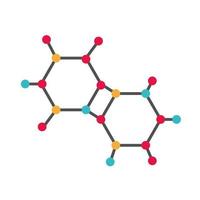 struttura della molecola della scienza vettore