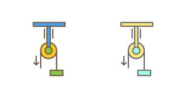 puleggia vettore icona
