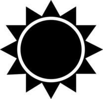 piatto illustrazione di un' sole. vettore