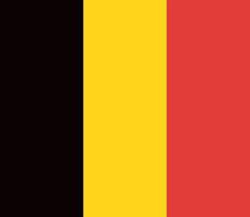 Belgio ufficialmente bandiera vettore