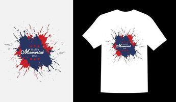 USA memorial day t shirt design illustrazione vettoriale