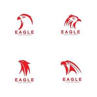 Aquila icona logo design template vettoriale