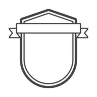 emblema del telaio dello scudo vettore