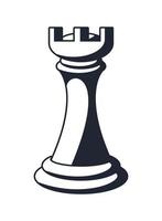 pezzo di torre degli scacchi vettore