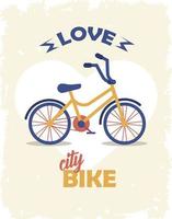 amore poster bici vettore