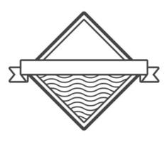 emblema cornice rombo vettore