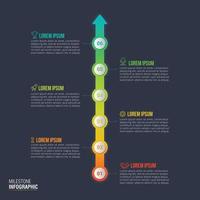 vettore di progettazione infografica timeline per la visualizzazione dei dati aziendali