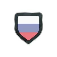 scudo fatto di Russia bandiera. vettore