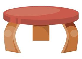 tavolo in legno della scuola materna vettore
