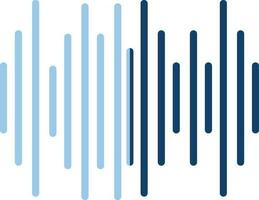 blu illustrazione di suono o voce icona. vettore