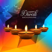 Fondo decorativo del modello di festival creativo di Diwali vettore