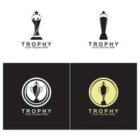 trofeo logo e simbolo vettoriale