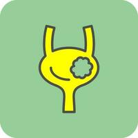 Vescica urinaria vettore icona design