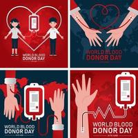 concetto di carta di donatore di sangue