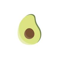 simboli di cibo sano logo frutta avocado vettore