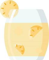 illustrazione di limonata cocktail icona nel piatto stile. vettore