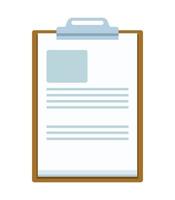 icona isolato documento appunti elenco di controllo vettore