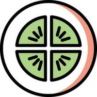 illustrazione vettoriale kiwi su uno sfondo simboli di qualità premium. icone vettoriali per il concetto e la progettazione grafica.