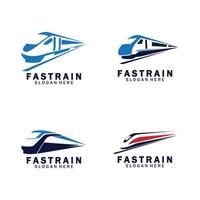 illustrazione di vettore di logo del treno