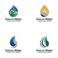 icona della natura acqua logo vettoriale