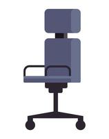 icona isolata mobili sedia da ufficio vettore