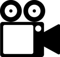 video telecamera icona o simbolo. vettore