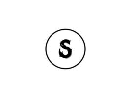 lettera S logo design vettore
